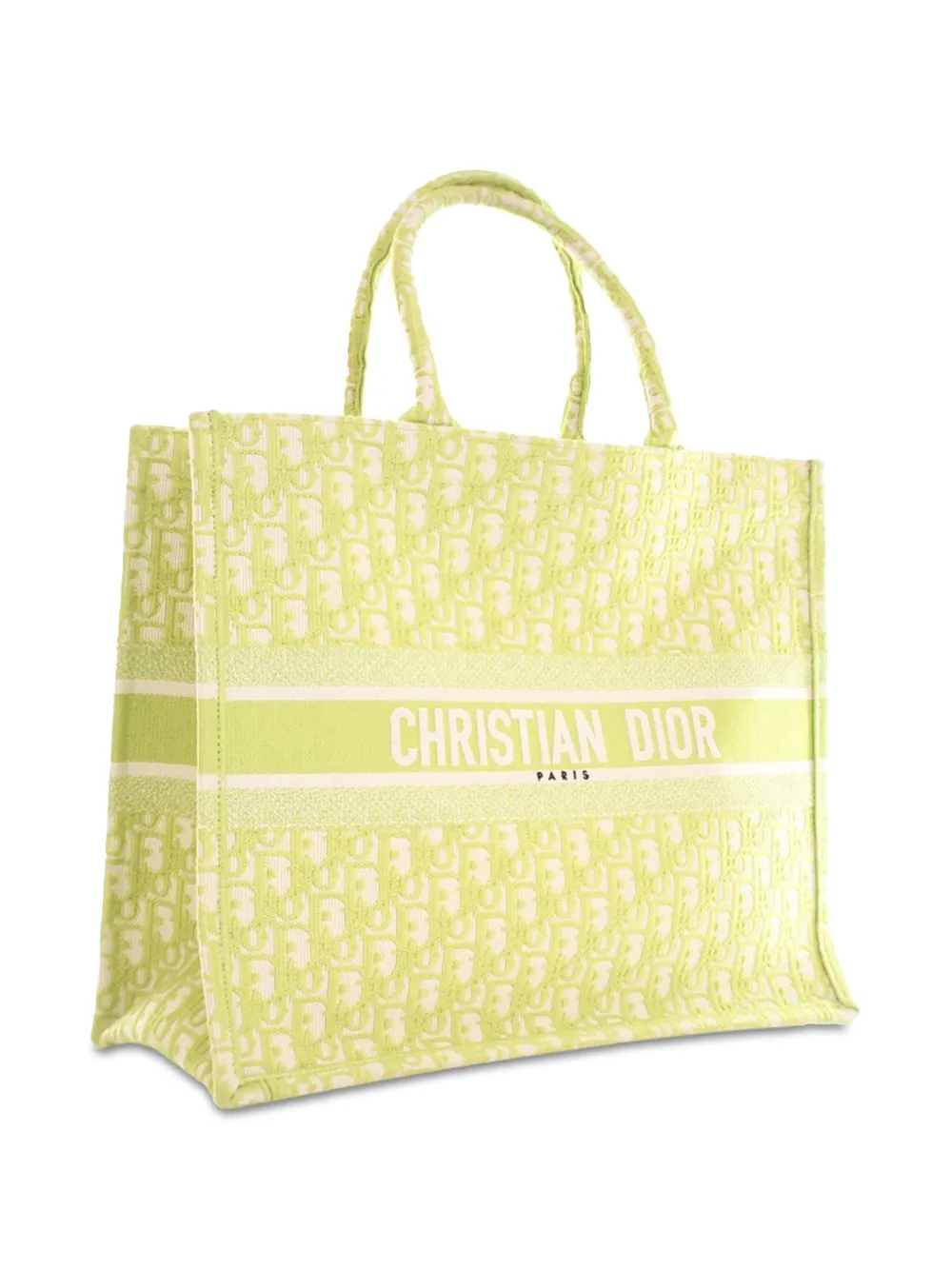 Christian Dior Pre-Owned 2021 Large Oblique Book tote bag - Groen