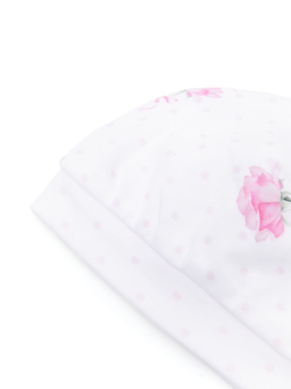 Monnalisa rose-print hat - Wit