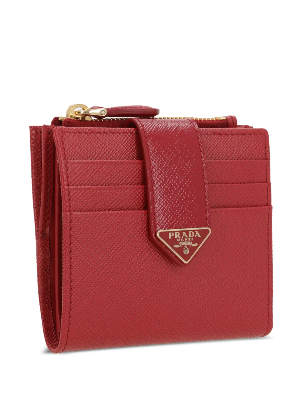 Prada Portemonnee met logo Rood