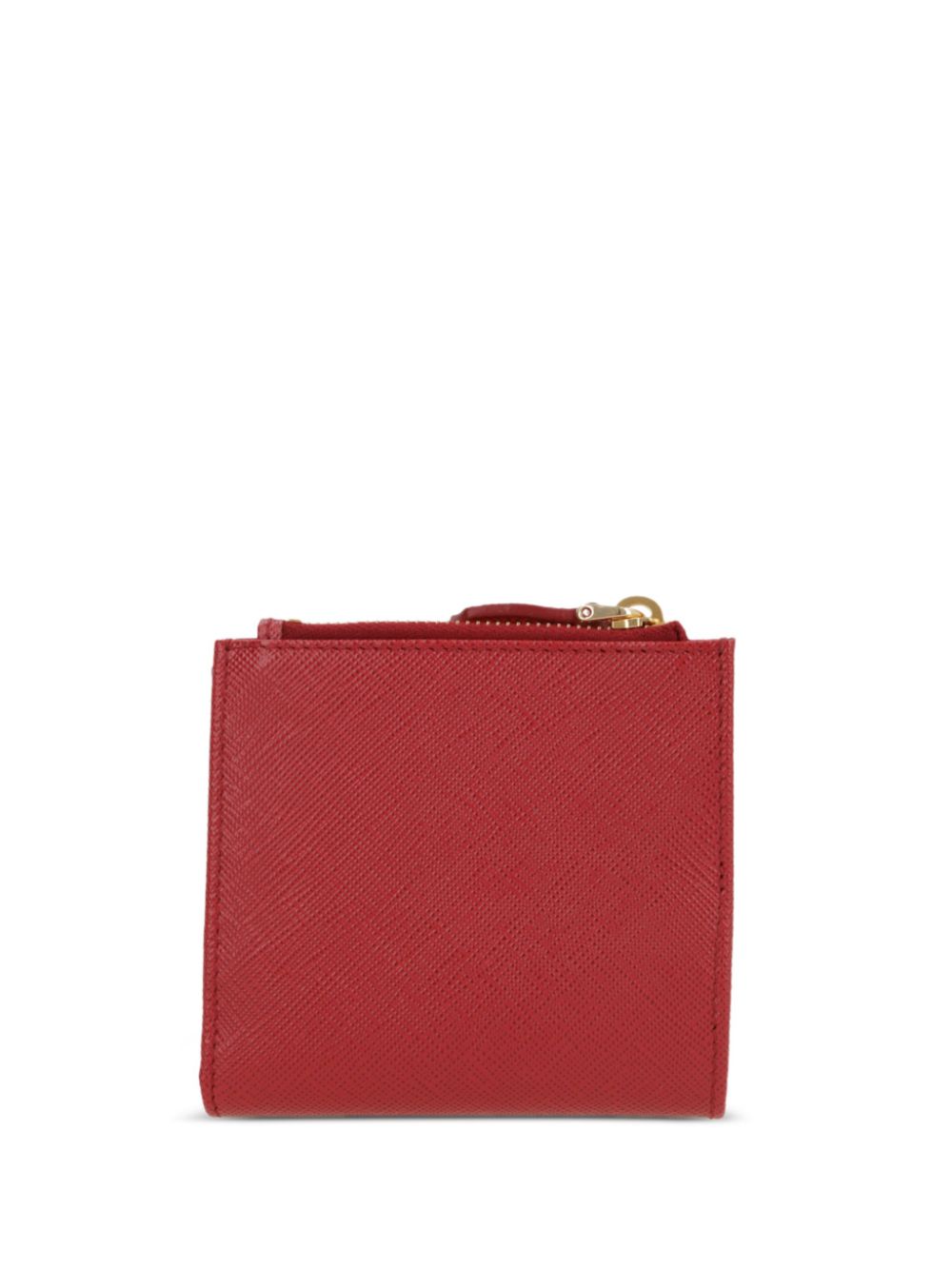 Prada triangle-logo wallet - Rood