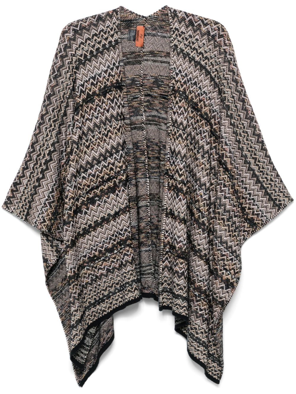 zigzag-woven cape