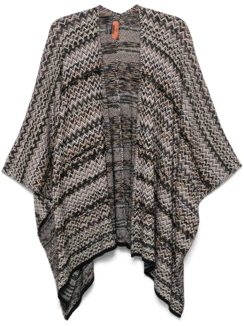 Missoni zigzag-woven cape