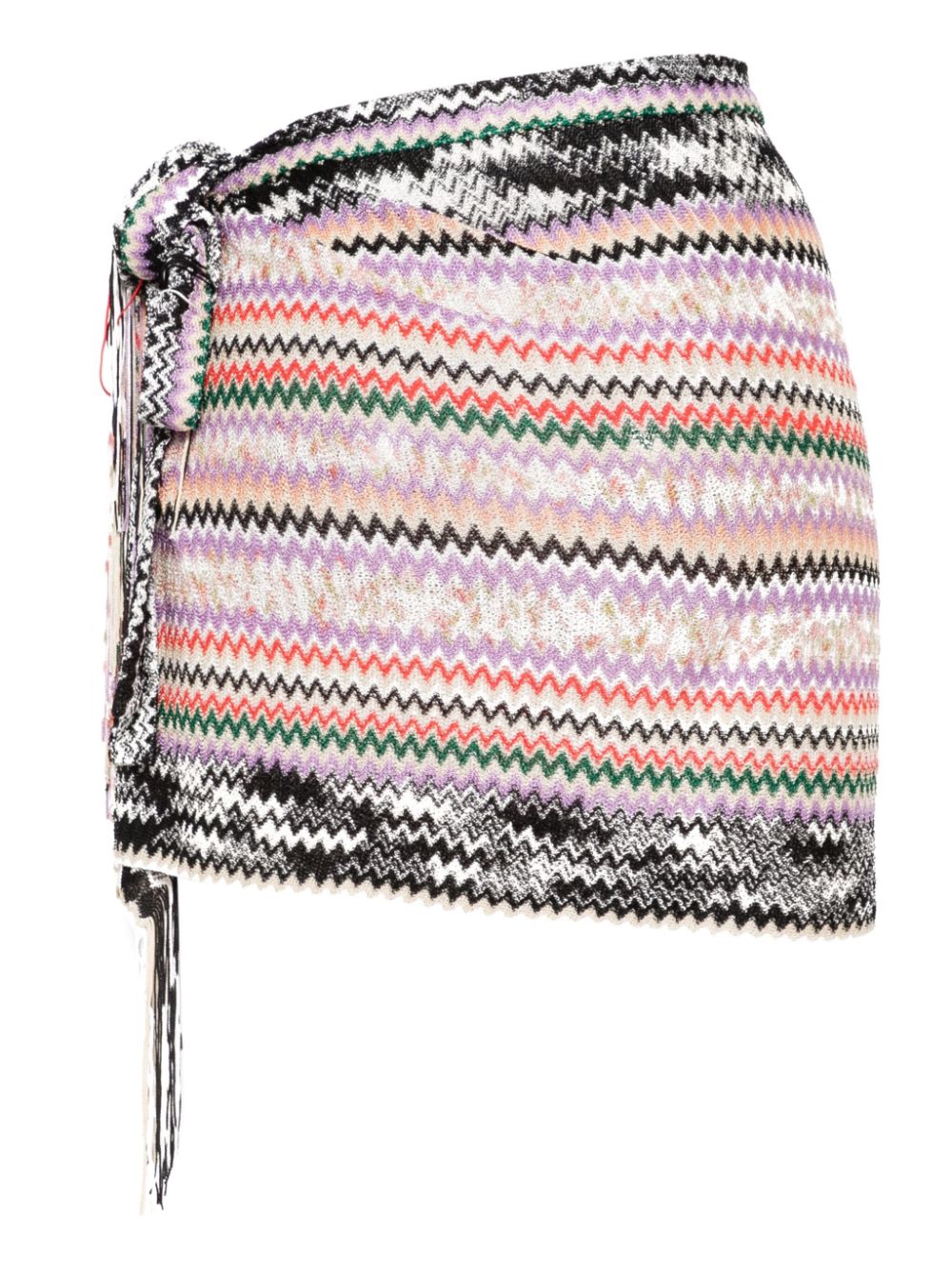 Missoni zigzag-woven pareo - Paars