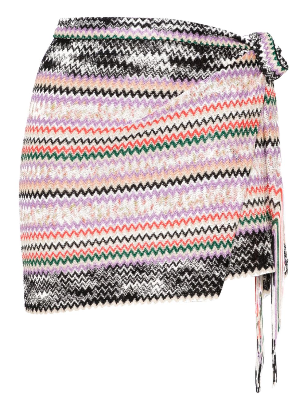 Missoni zigzag-woven pareo - Purple