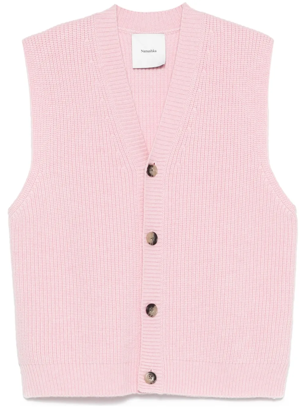 Nanushka chunky-knit vest | Pink | Image 1