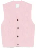 Nanushka chunky-knit vest - Pink