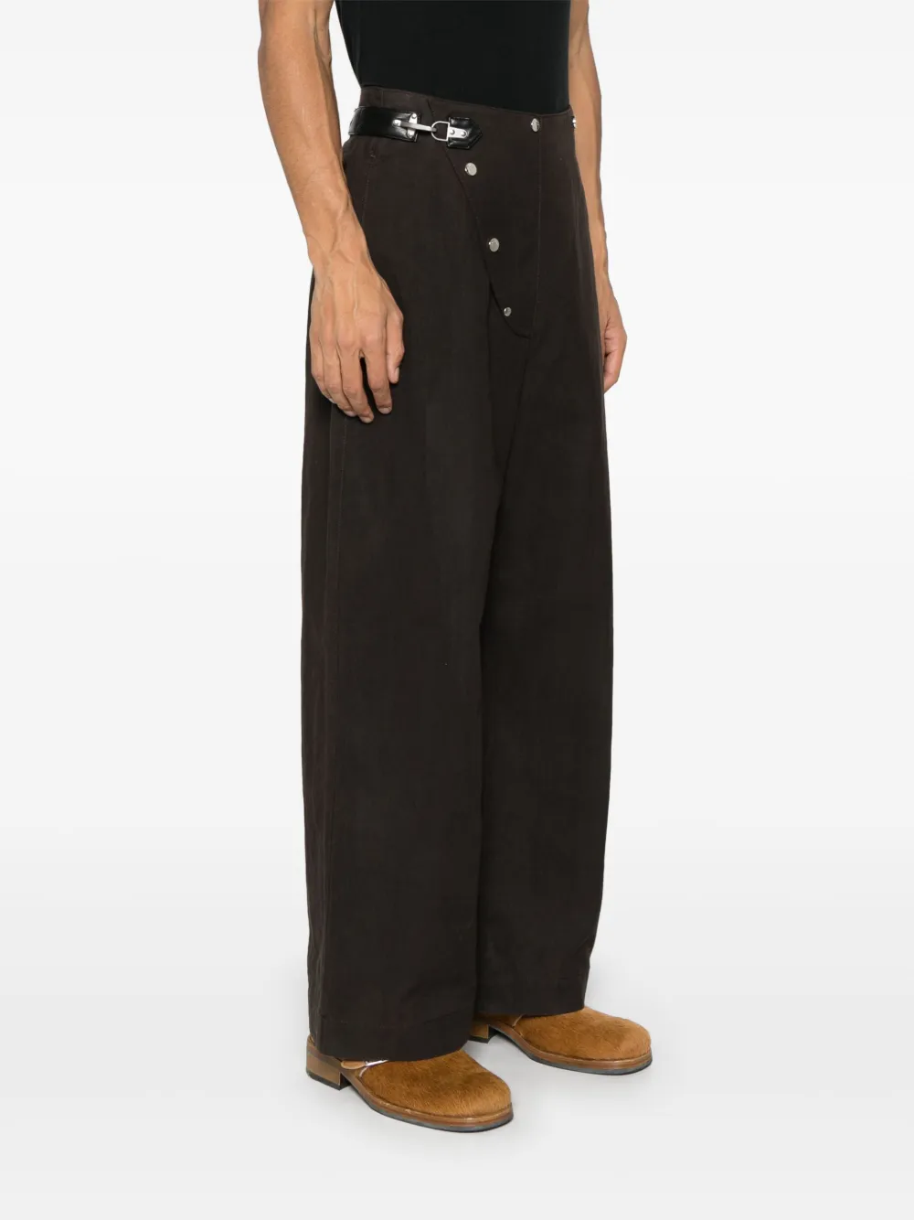 Nanushka Canvas broek Bruin