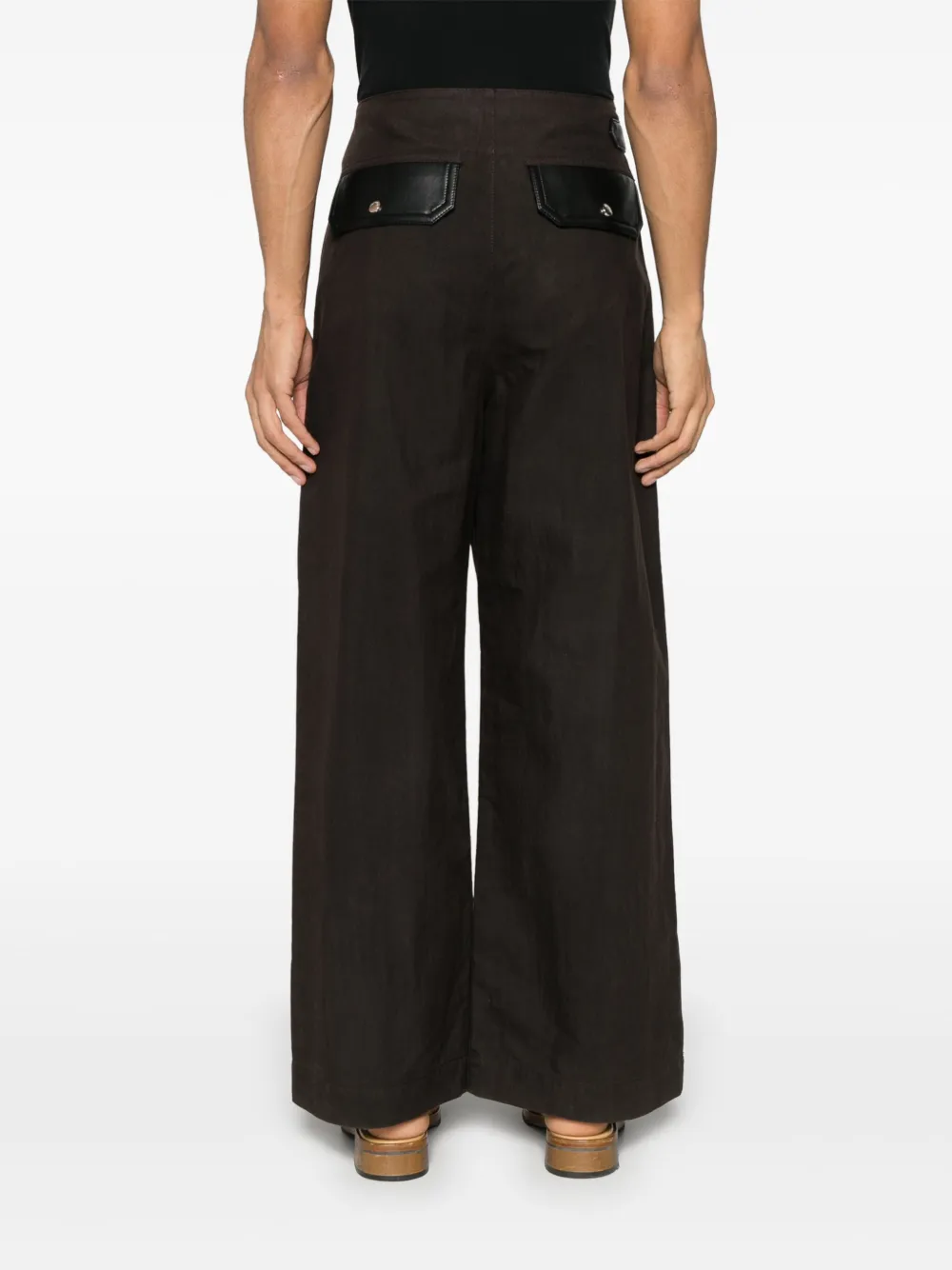 Nanushka Canvas broek Bruin