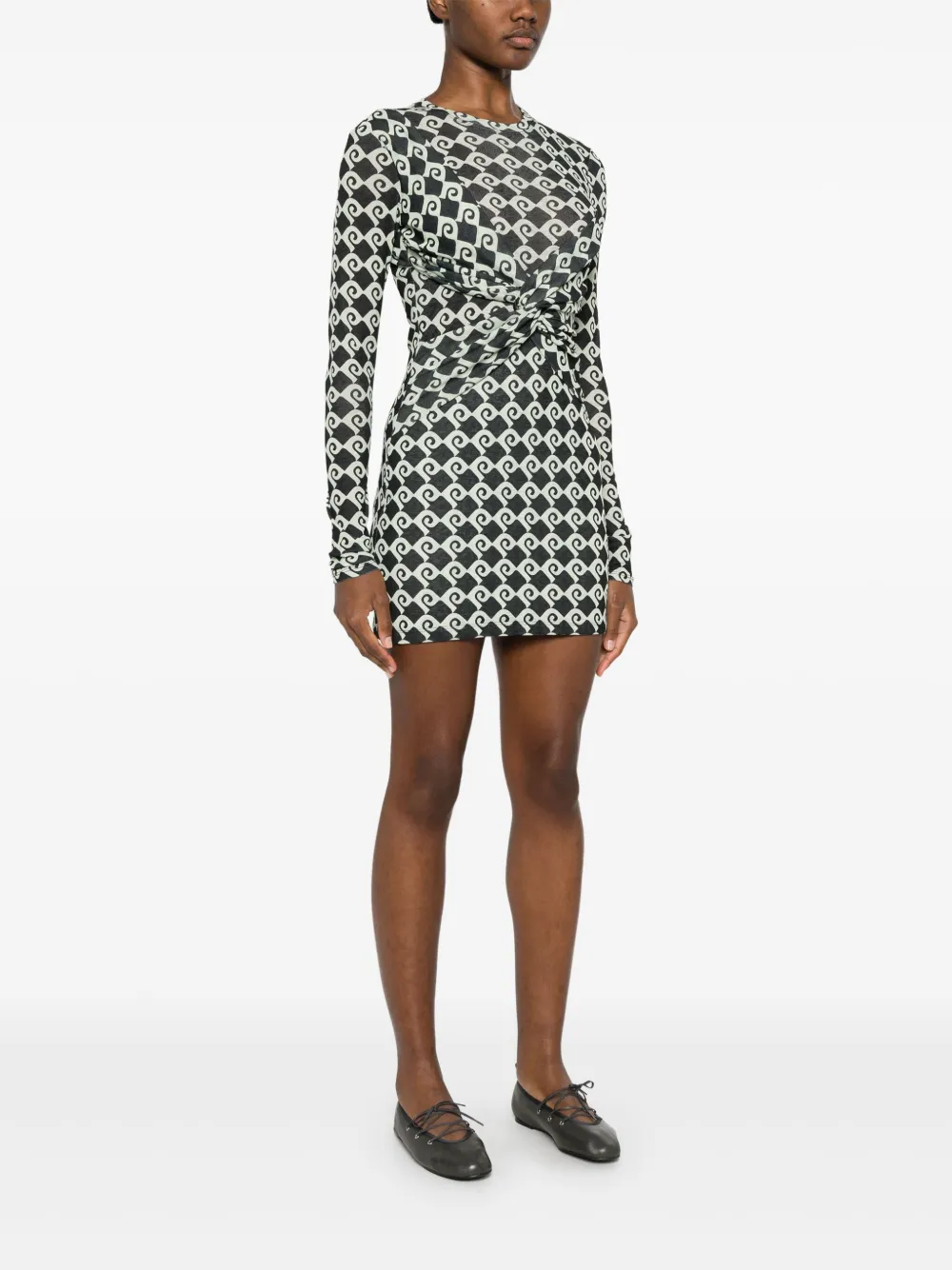 Nanushka Hestia mini-jurk Groen
