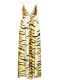 Nanushka zebra-print maxi dress - Yellow