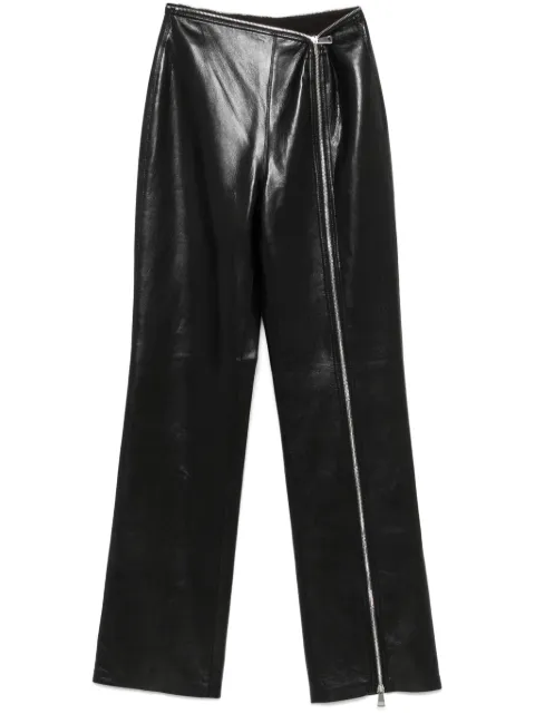 Nanushka pantalones con detalle de cierres