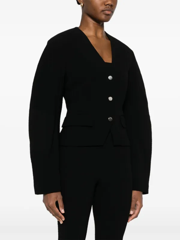 アウターその他 NANUSHKA Women Outer NW24FWOW38170 CORSTABLACK Black Nanushka Muslin Jacket | Black | FARFETCH