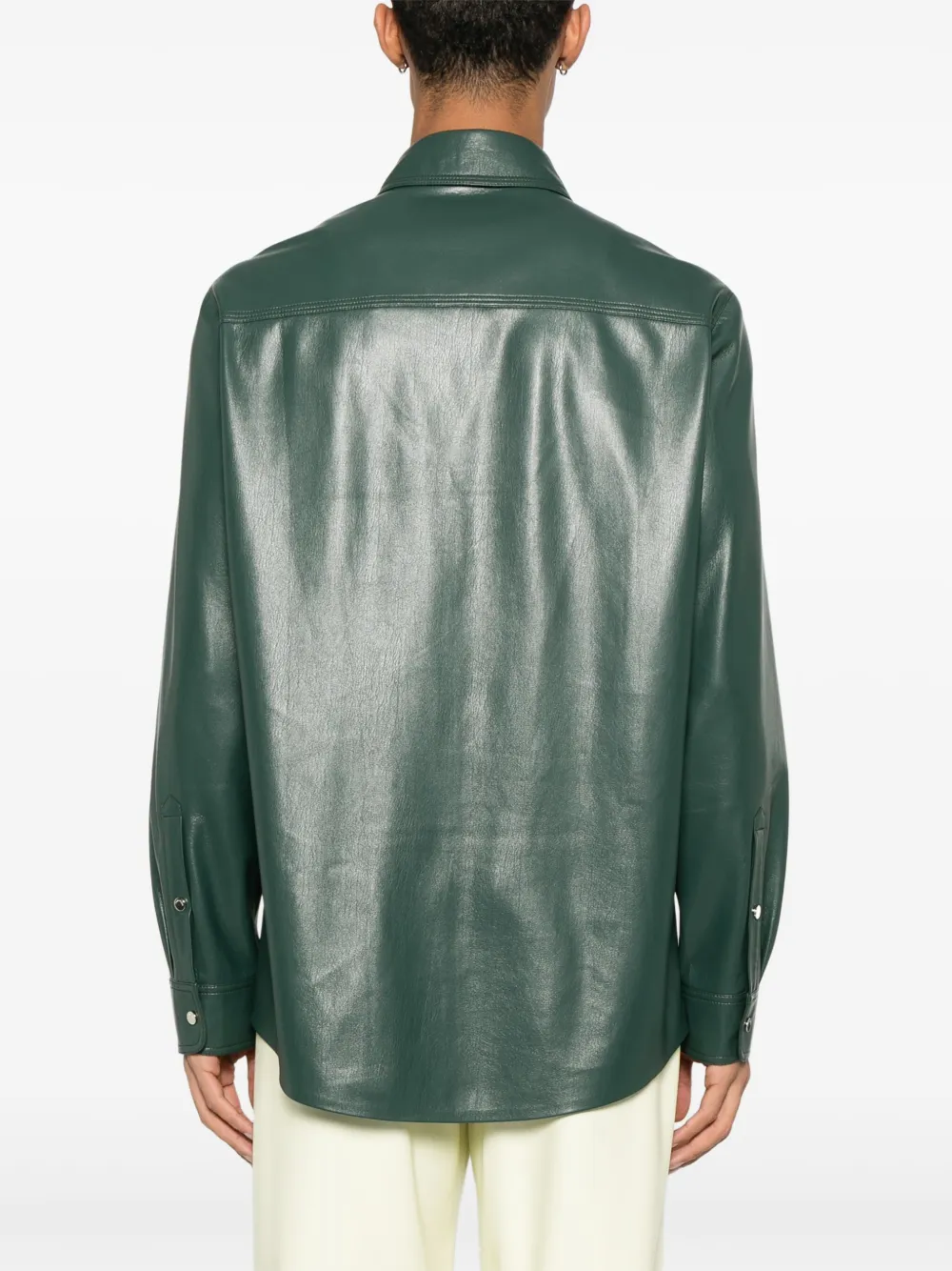 Nanushka Onni overhemd Groen