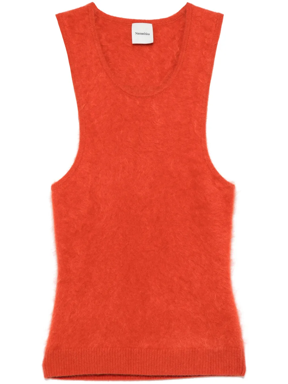 brushed-knit tank top