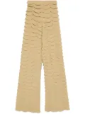 Nanushka ruffled trousers - Brown