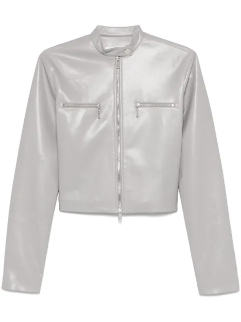 Nanushka cropped zip-up jacket