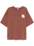 Nanushka rope-embroidery T-shirt - Brown