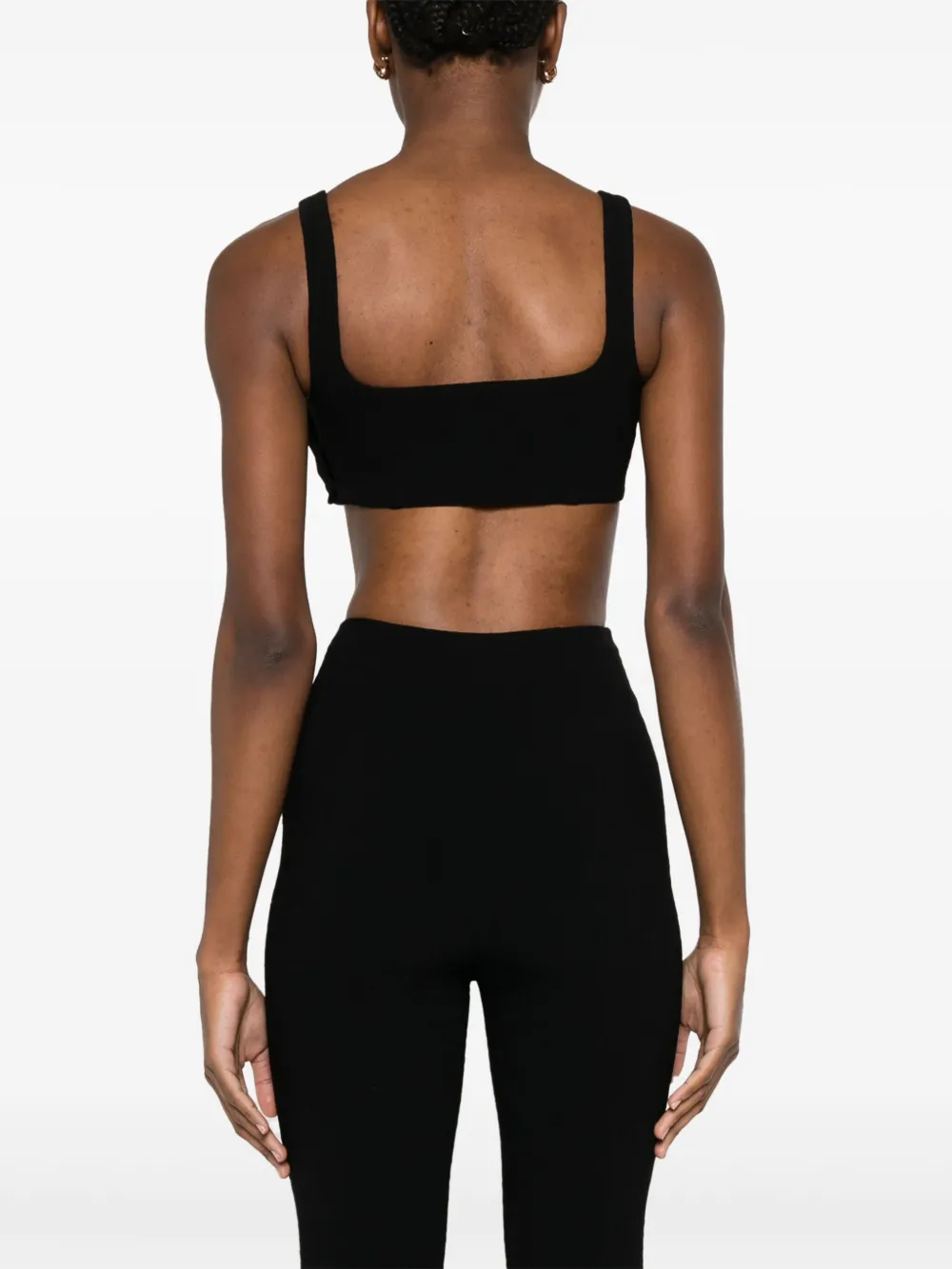 Nanushka Cropped bralette Zwart
