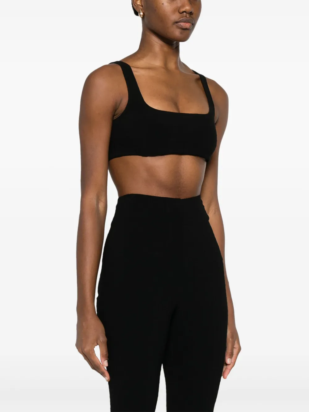 Nanushka Cropped bralette Zwart
