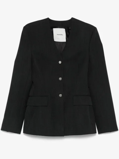 Nanushka blazer con botones
