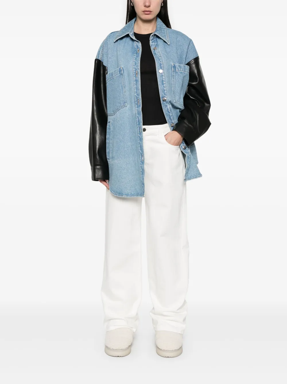 Nanushka Denim shirt Blauw
