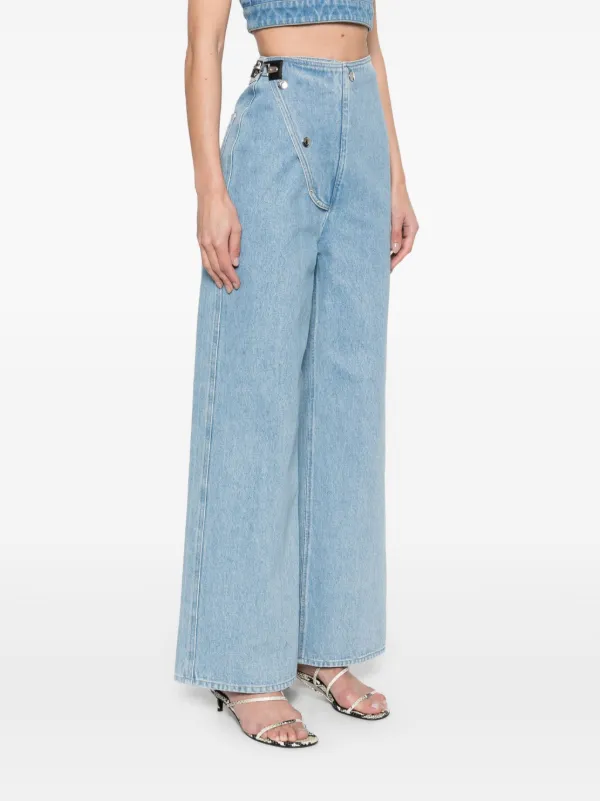 【関税込み】Nanushka ブルー Josine ジーンズ Nanushka Josine ワイドジーンズ | ブルー | FARFETCH JP