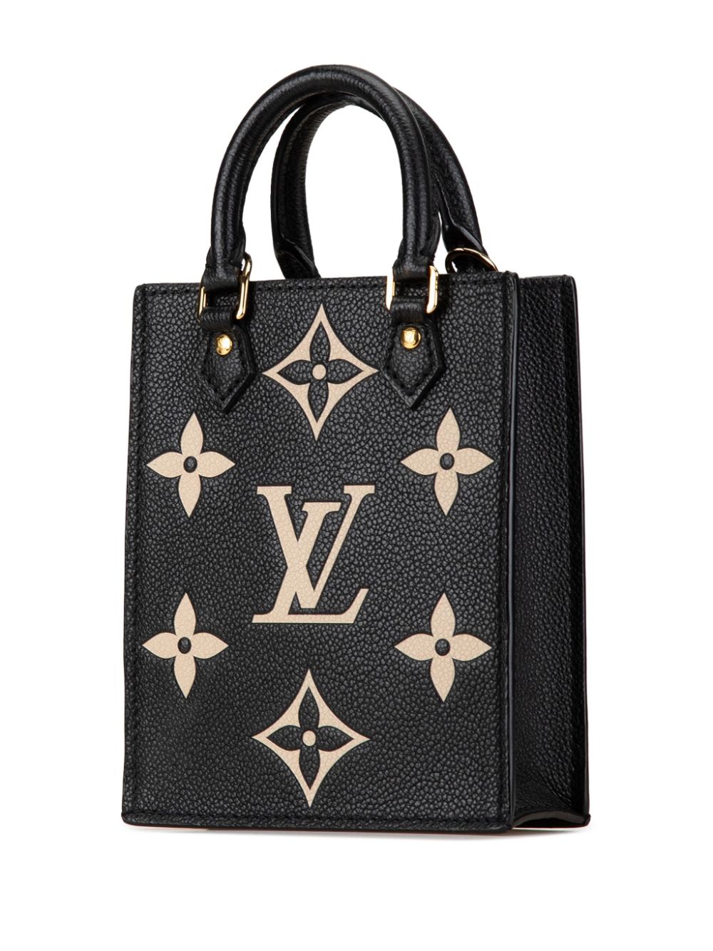 Louis Vuitton Pre-Owned 2021 Bicolor Monogram Empreinte Petit Sac Plat satchel - Zwart