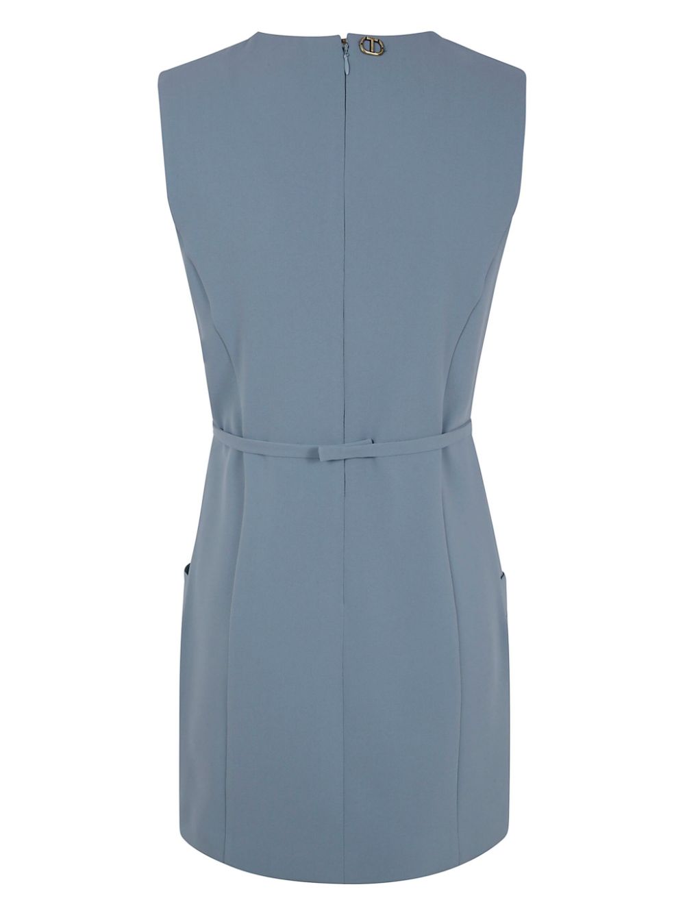 TWINSET belted mini dress - Blauw