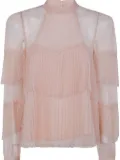 TWINSET ruffled tulle blouse - Pink