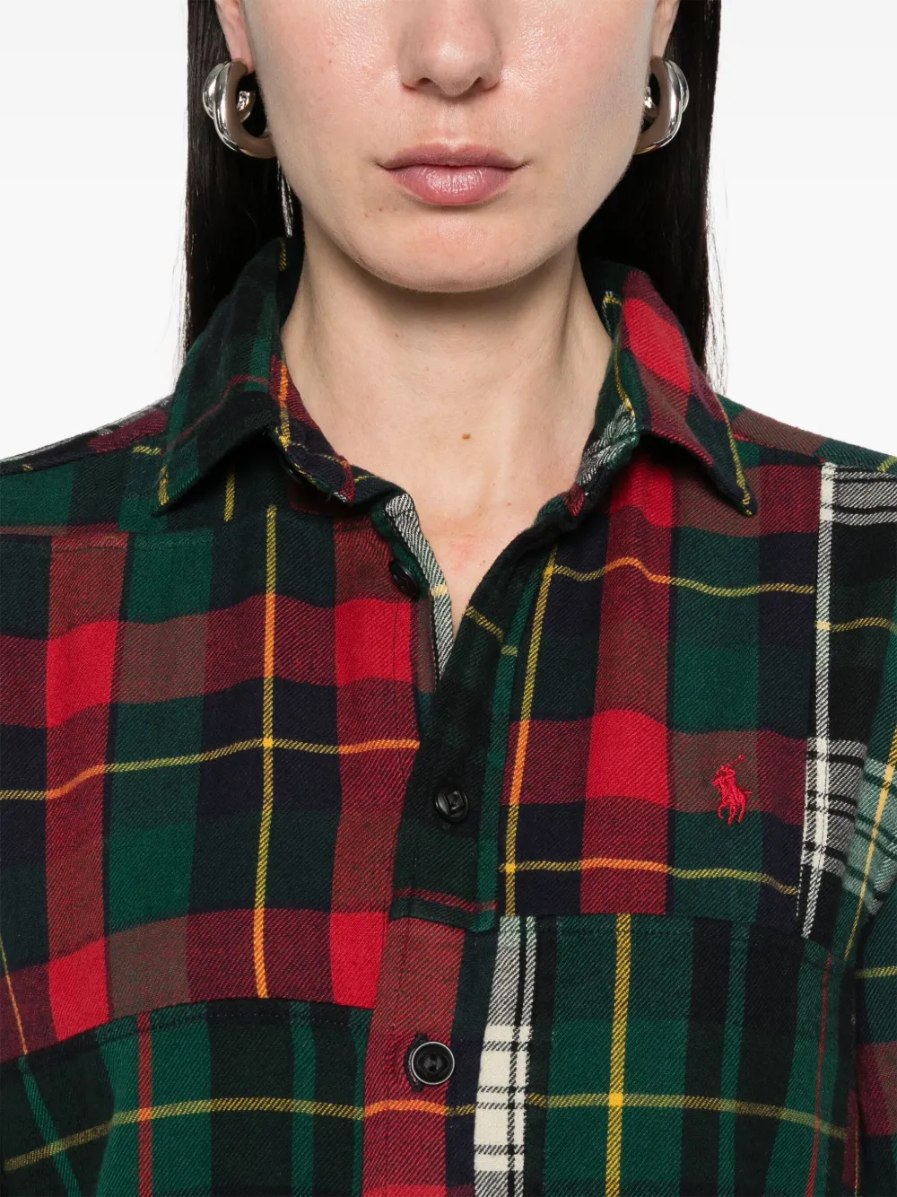Polo Ralph Lauren Geruit blouse Blauw