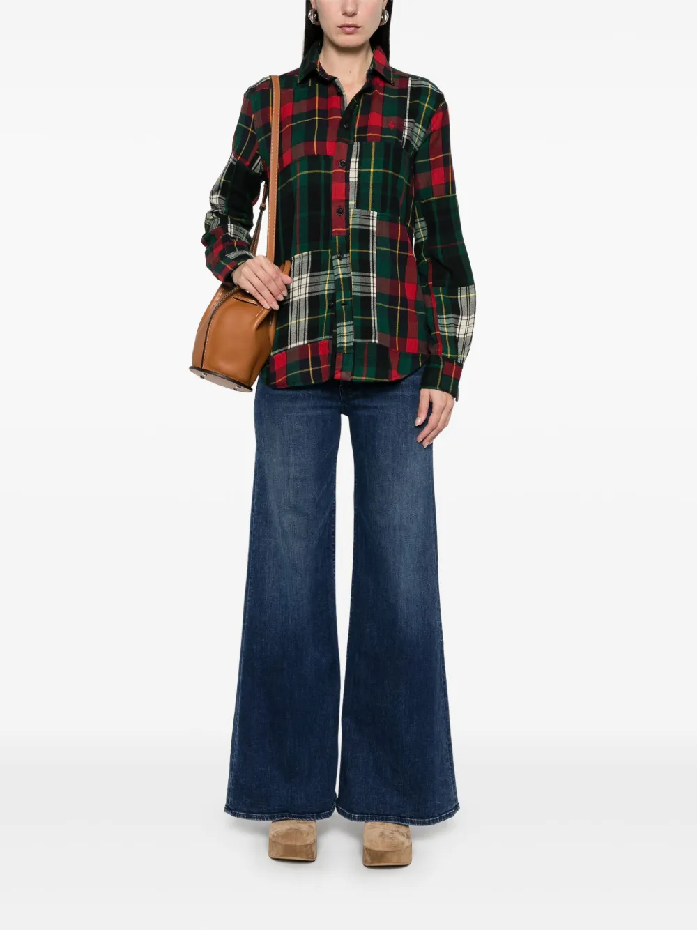 Polo Ralph Lauren Geruit blouse - Blauw