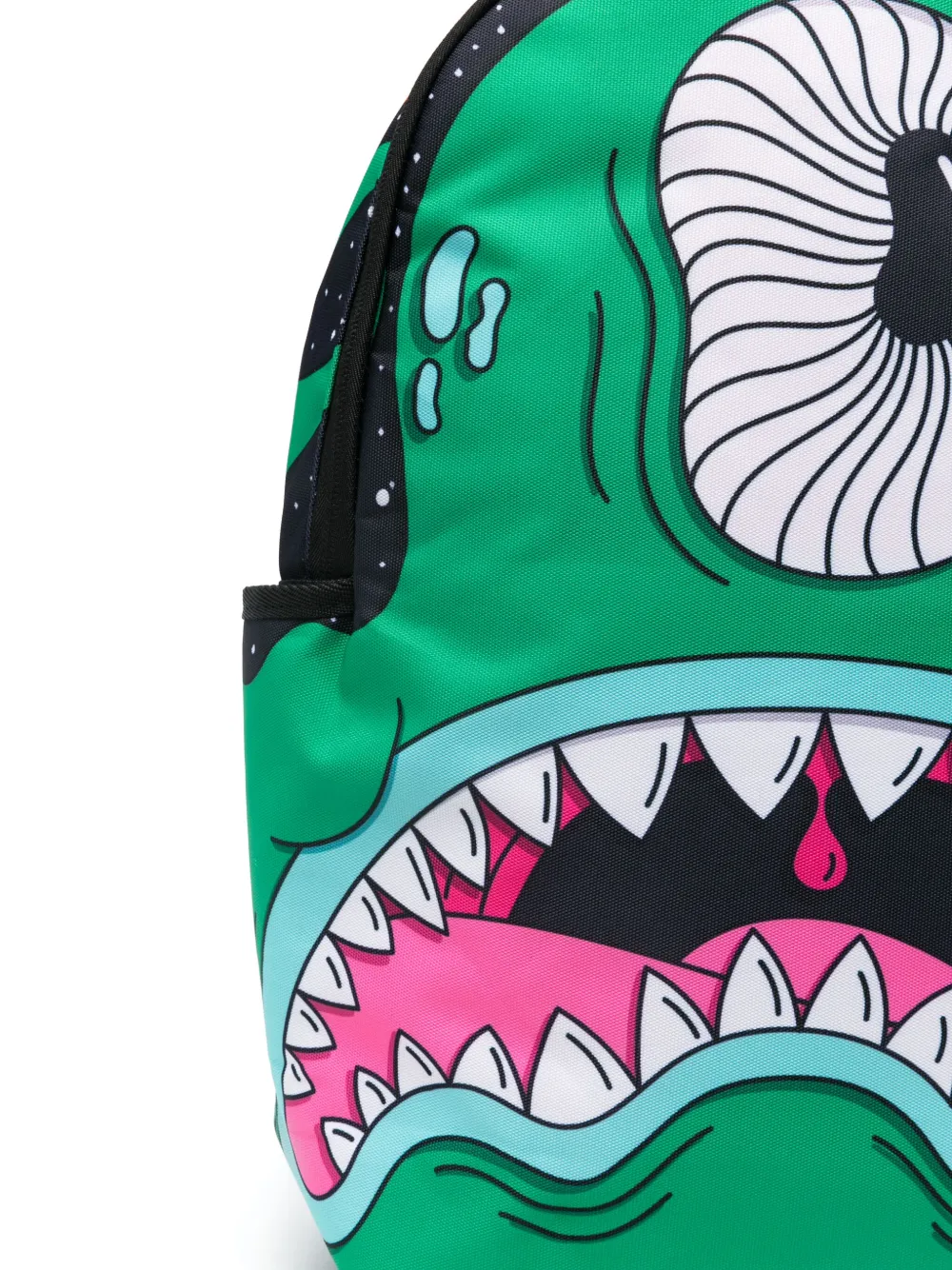 sprayground kid Rugzak met monsterprint Groen