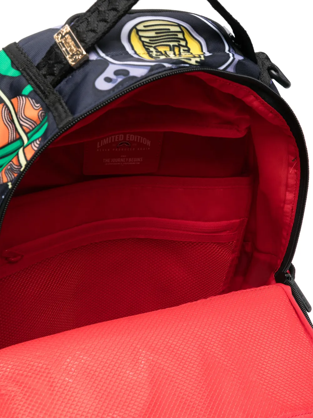 sprayground kid Rugzak met monsterprint Groen