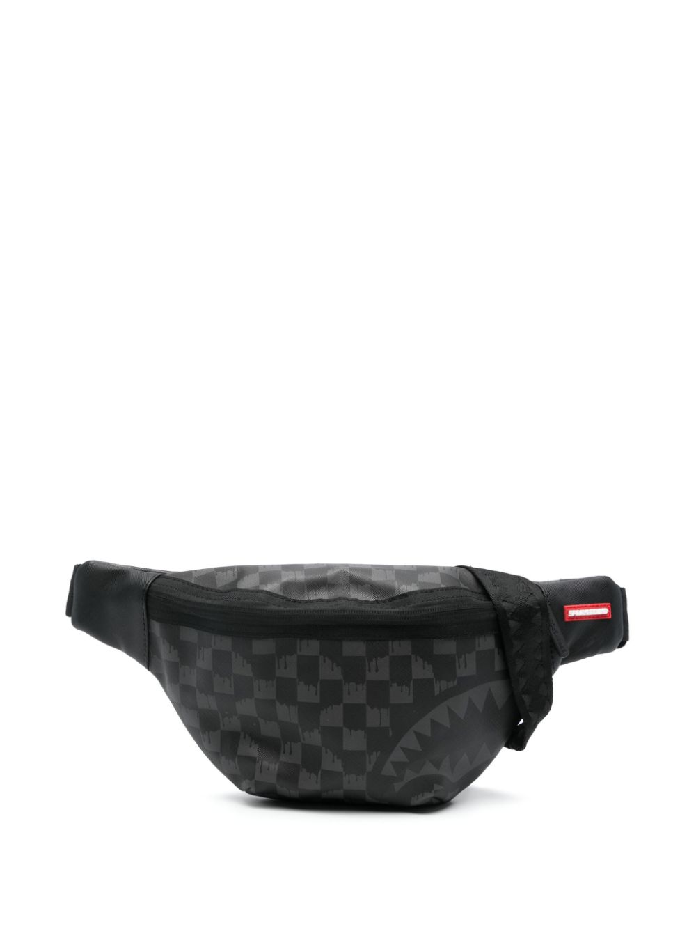 sprayground kid checkerboard belt bag - Grey