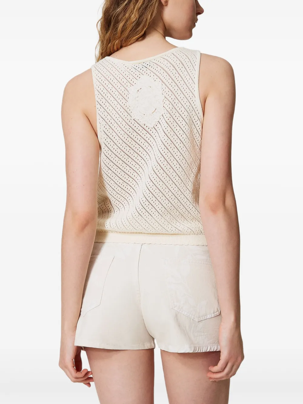 TWINSET Katoenen shorts Wit
