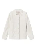 TWINSET floral-jacquard shirt jacket - White