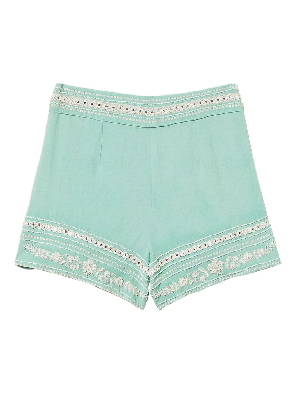 TWINSET High waist shorts Groen