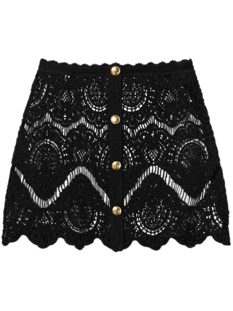 TWINSET crochet mini skirt