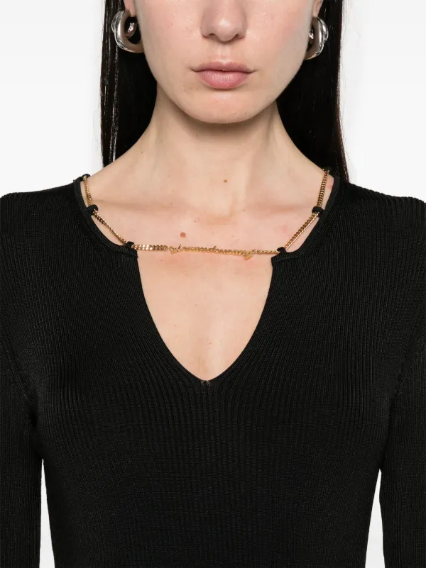 Alexander Wang Plate chain-detailed Maxi Dress | Black