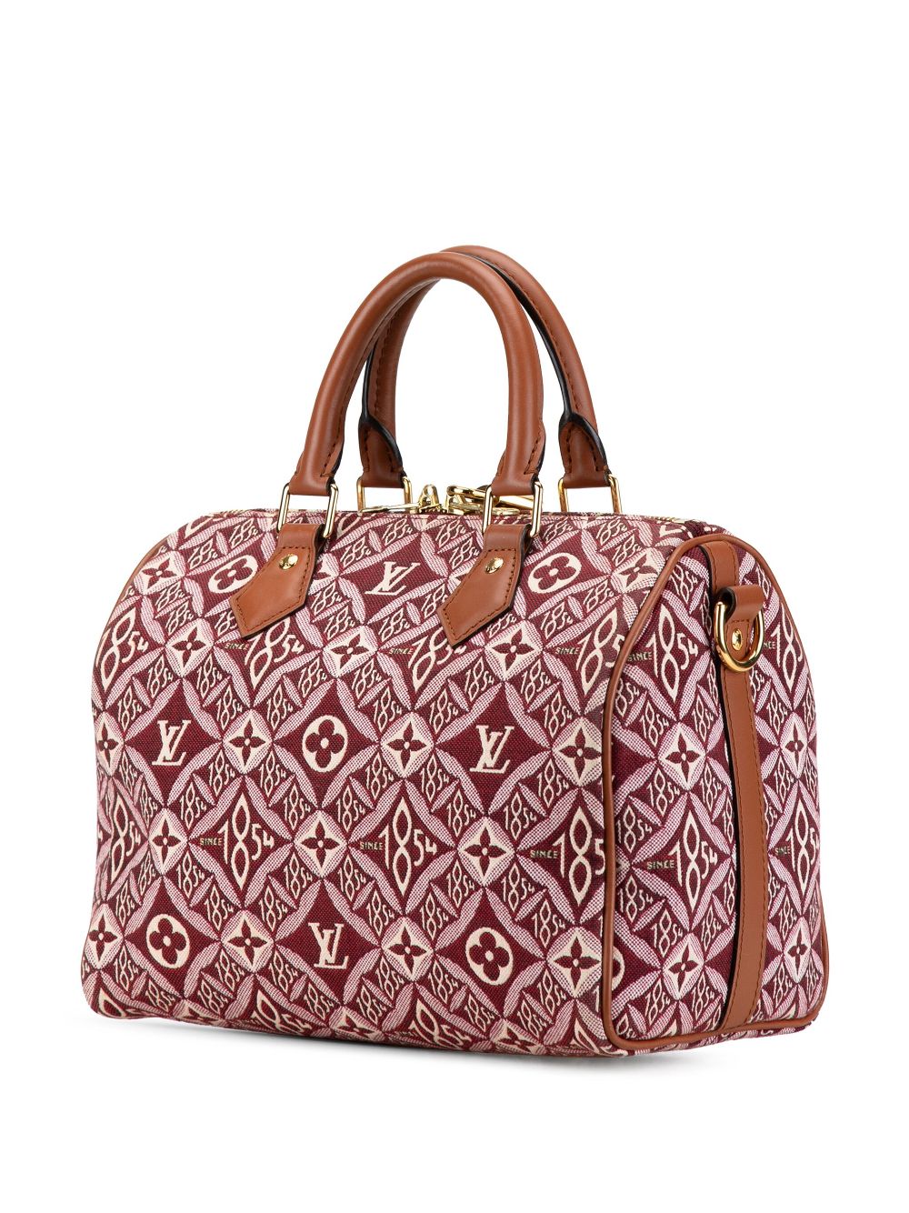 Louis Vuitton Pre-Owned 2020 Monogram 1854 Speedy Bandouliere 25 boston tas - Rood