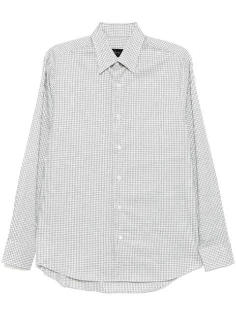 Brioni checked shirt