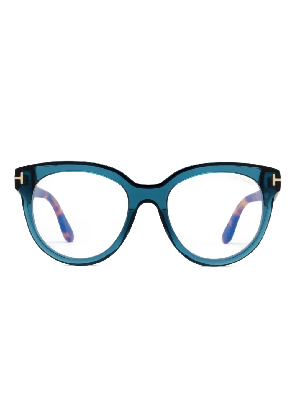 TOM FORD Eyewear Occhiali tondi - Blu
