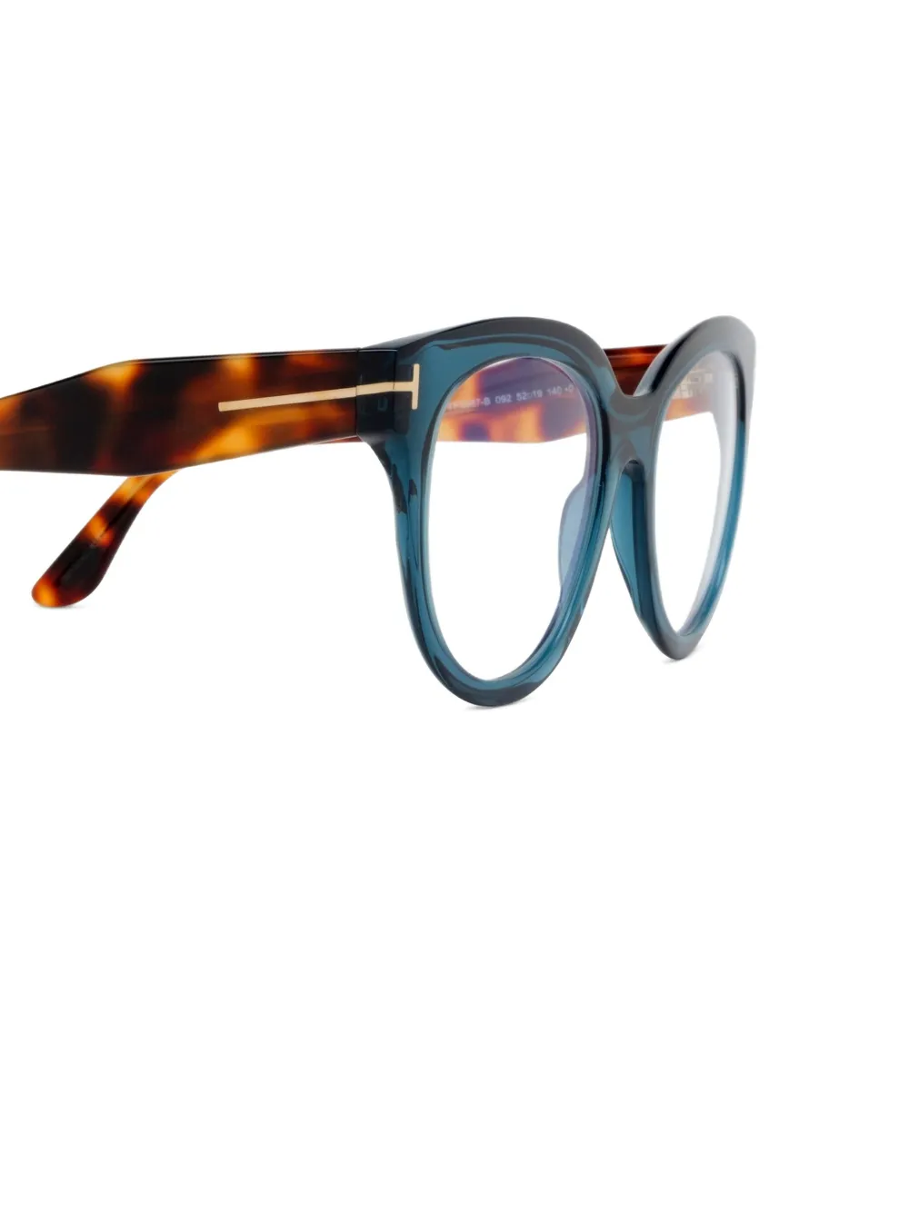 TOM FORD Eyewear Bril met rond montuur Blauw