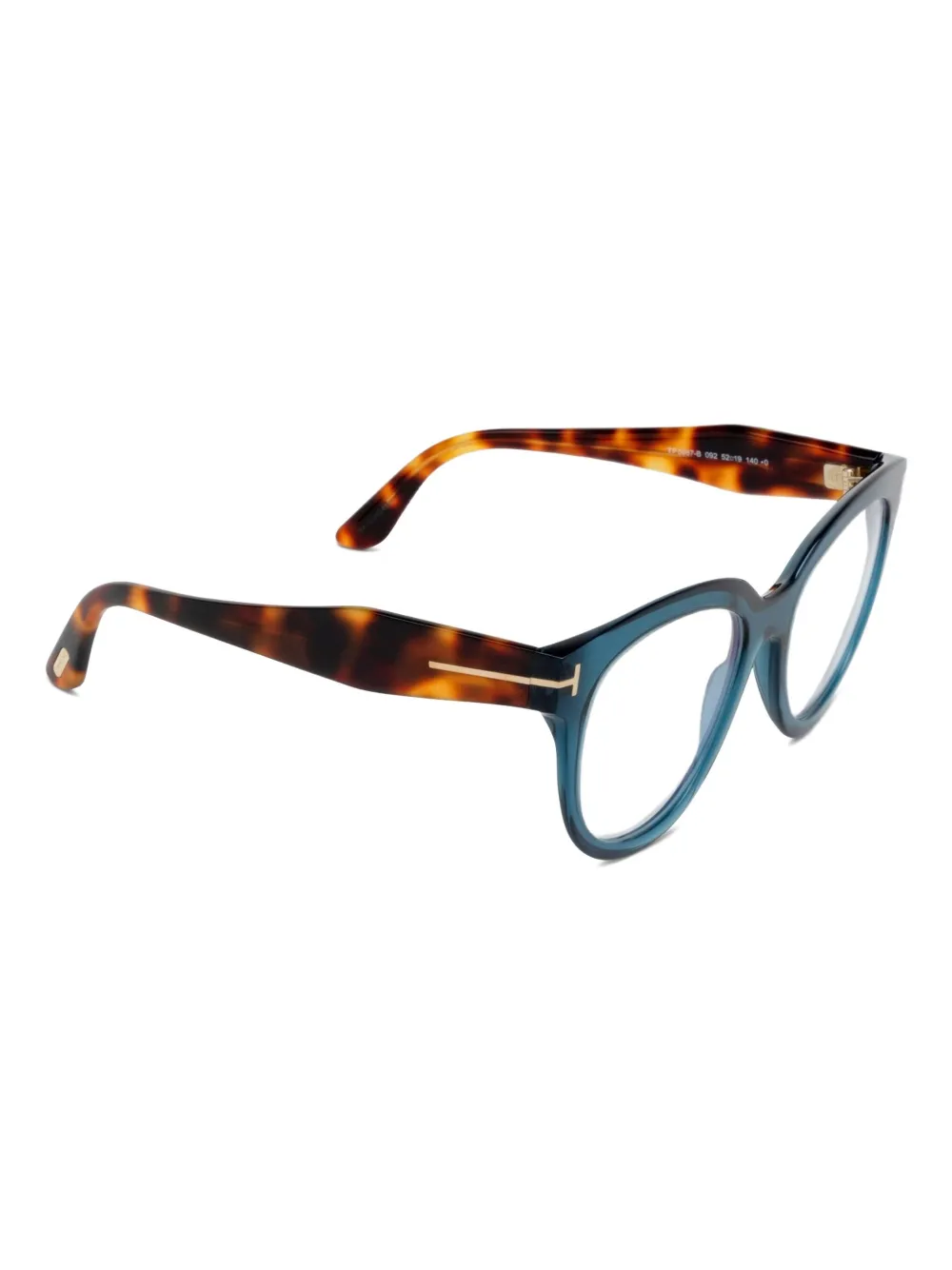 TOM FORD Eyewear Bril met rond montuur Blauw