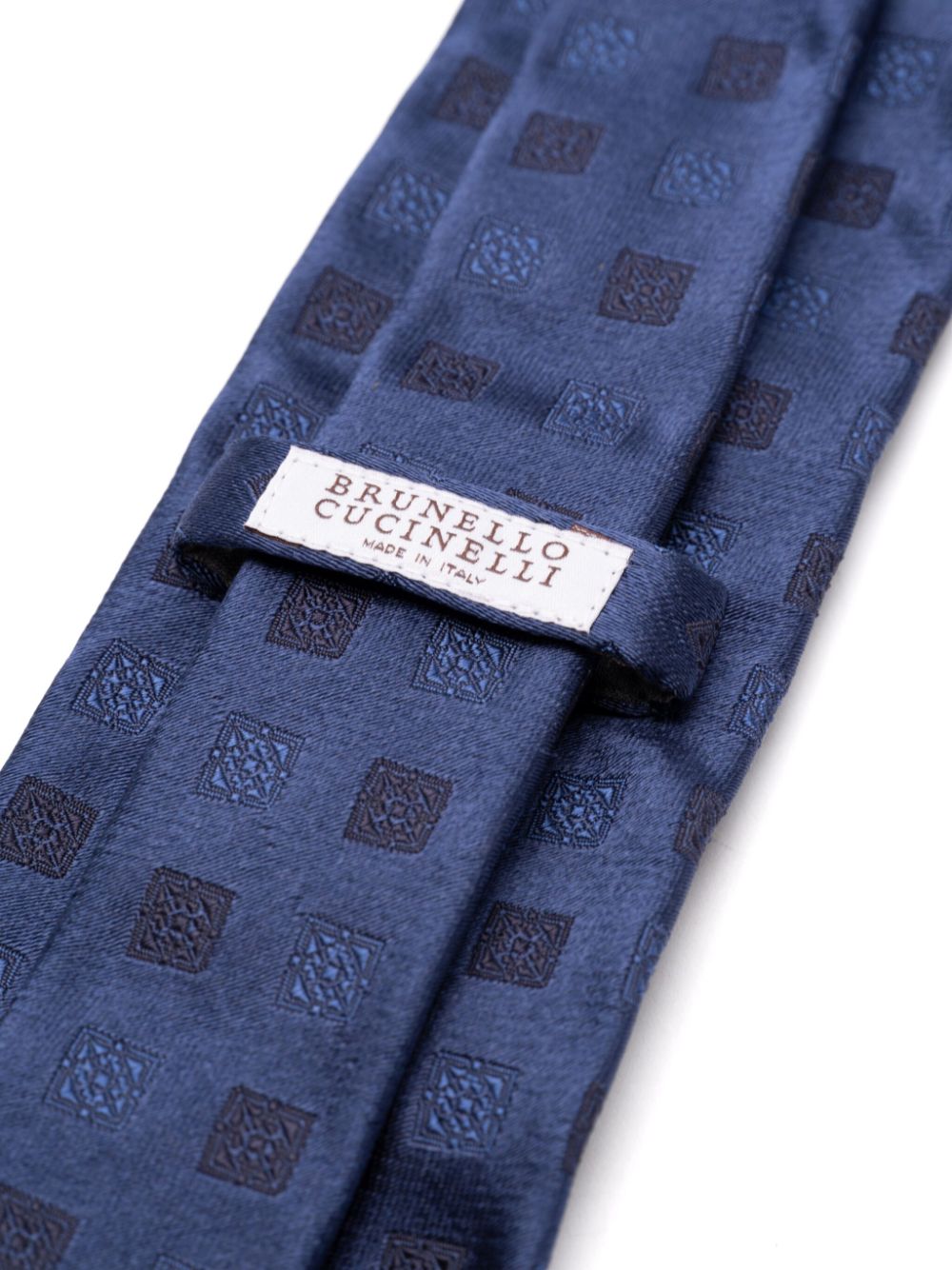 Brunello Cucinelli silk tie - Blauw