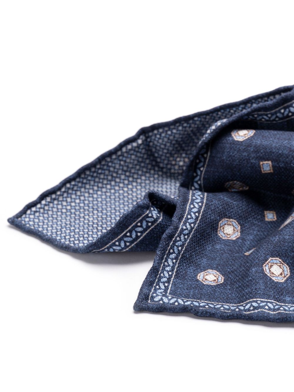 Brunello Cucinelli silk scarf - Blauw