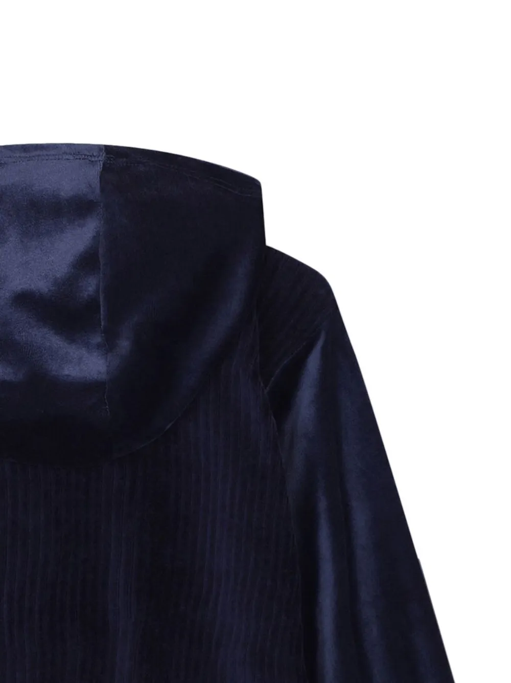 Billieblush Ribfluwelen hoodie met rits Blauw