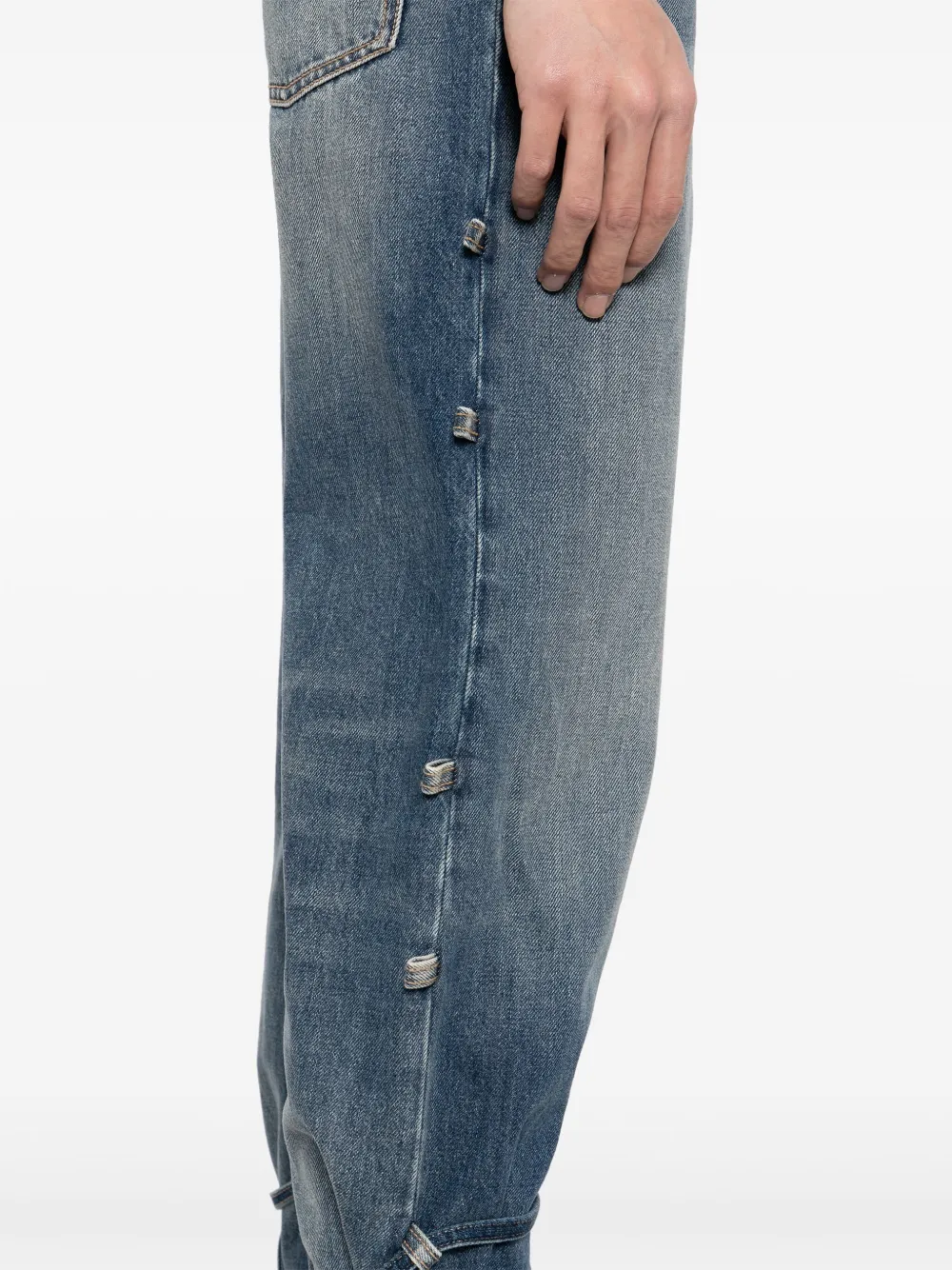 Alexander McQueen Straight jeans Blauw