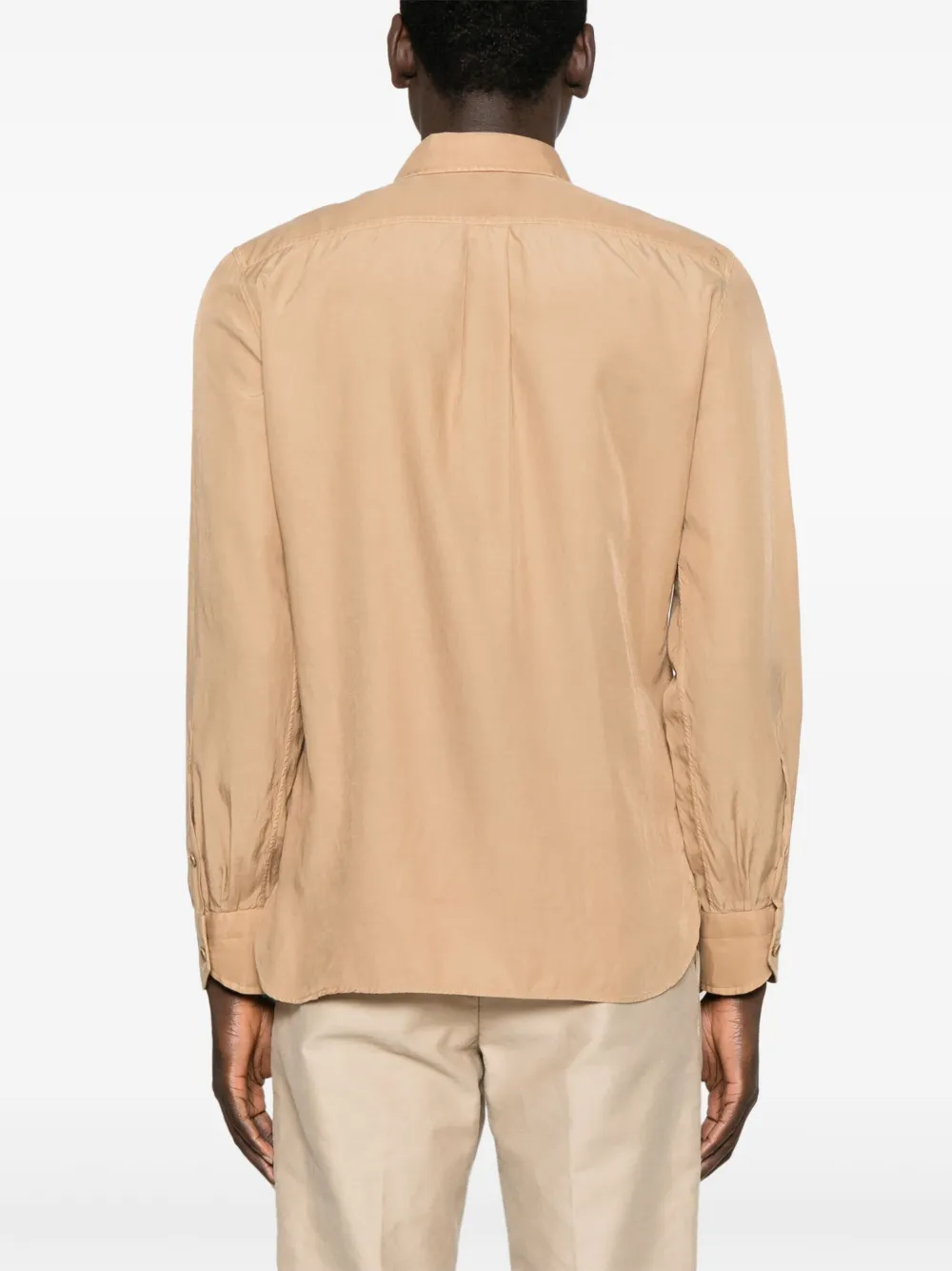 TOM FORD Twill overhemd Bruin