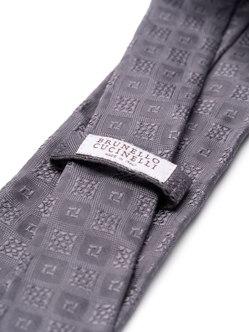 Brunello Cucinelli silk tie - Grijs